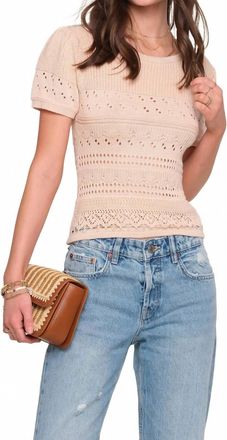Heartloom Rye Puff Sleeve Top In Ecru