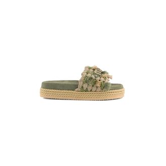 Mou Sliders, female, Green, Size: 11 US Monoband Rope Sandal