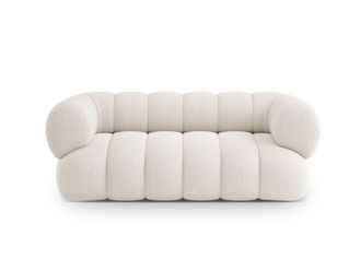 Cosmopolitan Design Sof&aacute; 2 plazas tejido chenilla beige claro