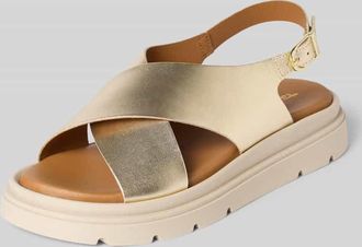 Tamaris Tamaris Sandalen aus echtem Leder in Gold, Gr&ouml;&szlig;e 36