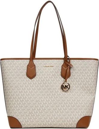 Michael Kors Eva Grote Signature Logo Shopper - Dames - Shoppers - Beige - ONE Size - Tassen