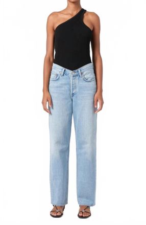 A Gold E V-Waist Baggy Jean In Prevail
