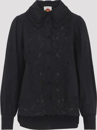 Farm Rio Ebroidered Long Sleeve Shirt
