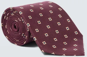 Saint Laurent Cravatta in twill di seta