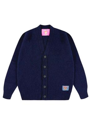 Howlin Shaggy Bear Boxy Fit Shetland Wool Cardigan