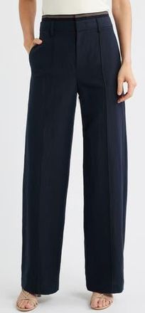 Vince Rib Waistband Wide Leg Pants in Coastal at Nordstrom Rack, Size 4