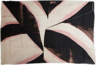 Alexander McQueen Sciarpa Abstract Brushstroke - Nero