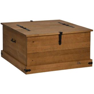 vidaXL Cassapanca halden 91x91x47 cm in Legno Massello di Pino - Vidaxl