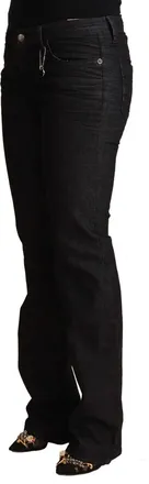 Costume National Womens Black Cotton Low Waist Skinny Jeans Lycra Clothing