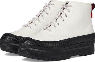 Keds The Platform Mid Lug Weatherized Womens Shoes White/Black : 6.5 B - Medium, Synthetic