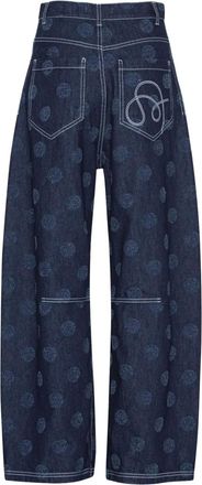 Henrik Vibskov Jeans a pois Dart - Blu