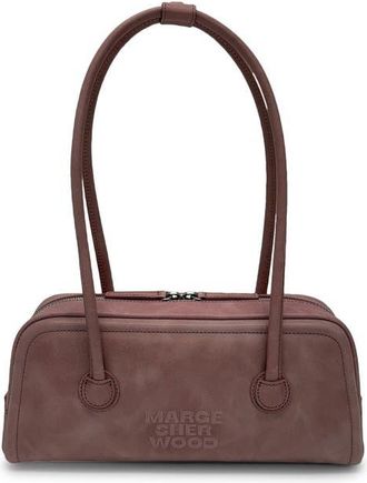 Margesherwood Soft Boston EW Leather Shoulder Bag in Tea Rose Pull-Up at Nordstrom