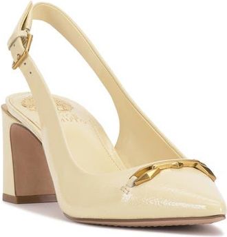 Vince Camuto Hamden Pointed Toe Slingback Pump in Butter at Nordstrom, Size 6.5