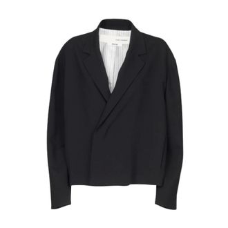 Isabel Benenato Viscose Oversized Blazer - female - ISABEL BENENATO - Blazers - Black - XL - Jackets