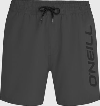 O'Neill Badeshorts ONEILL CALI 16 SWIMSHORTS, Herren, Gr. XXL, N-Gr, asphalt, Obermaterial: 100% Polyester, Badehosen Badeshorts, mit seitlichen Eingrifftasch
