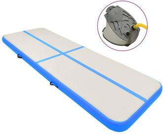 vidaXL Esterilla Inflable De Gimnasia Con Bomba Pvc Azul 400x100x15 Cm Vidaxl
