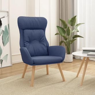 vidaXL Sill&oacute;n De Relax De Tela Azul Vidaxl