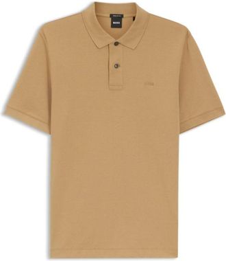 BOSS Pallas polo shirt in cotton piqu&eacute; with embroidered logo