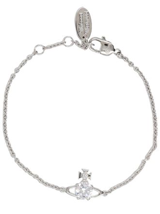Vivienne Westwood Reina Small Orb Charm Brass Bracelet