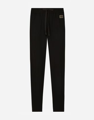 Dolce & Gabbana Jersey Jogging Pants - Man Pants And Shorts Black 46
