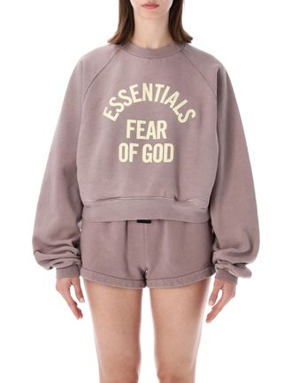 Fear of God Campus 90s Cropped Bold Crewneck Sweatshirt