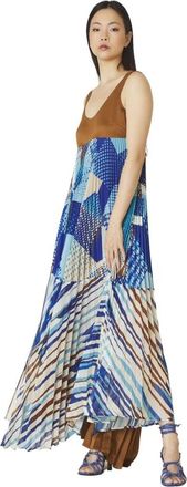 Manila Grace Maxi Jurk - Dames - Maxi kleedjes - Blauw - S - Kleedjes