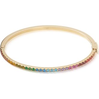 Coeur de Lion Eternal Love Rainbow Bangle in Gold at Nordstrom, Size 6.75