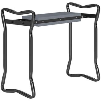 OUTSUNNY 2 In1 Folding Garden Kneeler Foam Chair Pad Support Bench - Grey | TJ Hughes