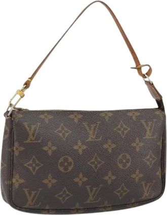 Louis Vuitton Pre-owned Shoulder Bags, female, Brown, Size: ONE SIZE Pre-owned Canvas Shoulder Bag