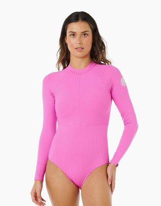 Rip Curl Womens Rip Curl Womens Premium Surf Swimsuit - Pink - Size: 2 xl