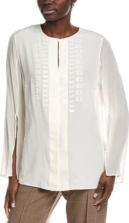 Akris Sequin Silk Top