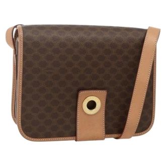 Celine Pre-owned Cross Body Bags, female, Brown, Size: ONE SIZE Pre-owned Vintage Shoulder Bag