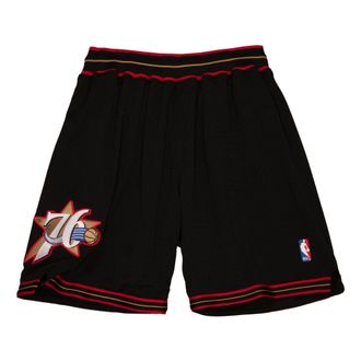 Mitchell & Ness NBA Authentic Philadelphia 76ers Road 1997-98 Shorts Black ASHRGS18129-P76BLCK97
