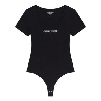 Guess Body, female, Black, Size: XL Embroidered Logo Body