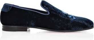 Philipp Plein Heren, Schoenen, Blauw, Maat: 40 EU Velours
