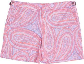 Lords of Harlech Neptune Tailored Swim Short in Paisley Pink at Nordstrom, Size 34