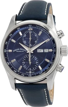Armand Nicolet MH2 Chronograph Automatic Blue Dial Mens Watch A647A-BU-P140BU2