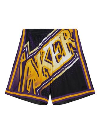 Mitchell & Ness Los Angeles Lakers Big Face 7.0 shorts - Zwart