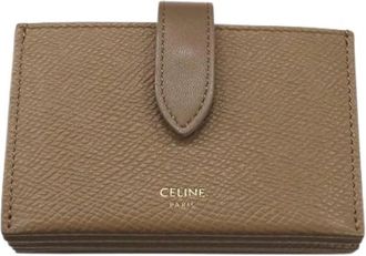 Celine Pre-owned Kaarthouder - unisex - Vintage Accessoires - Bruin - ONE Size - Leer - Vintage