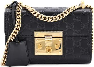 Gucci Padlock Shoulder Bag Guccissima Leather Small crossbody bag - Zwart