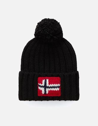 Napapijri Mens Napapijri Semiury 5 Pom Beanie - Black