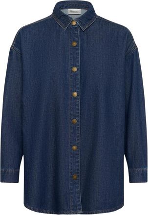 MY ESSENTIAL WARDROBE Blouses & Shirts - Dames - Spijkeroverhemden - Blauw - XS - Overhemden