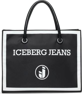Iceberg Tassen, Dames, Zwart, ONE Size, Shoulder Tote Bag