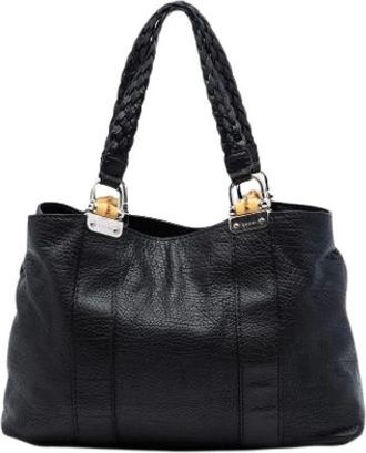 Gucci Pre-owned Handbags, female, Black, Size: ONE SIZE Pre-owned Vintage Tote