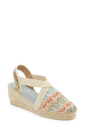 Toni Pons Terra Espadrille Wedge Sandal in Multi Woven Fabric at Nordstrom, Size 9-9.5Us