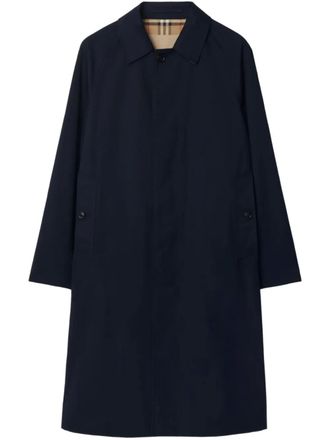 Burberry Camden Heritage trench coat - men - Cotton/Cotton/Viscose/Organic Cotton - 48 - Blue
