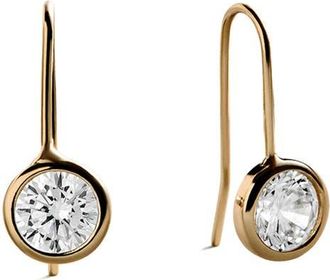 BaubleBar Mini Fallon Bezel Earrings in Clear at Nordstrom