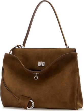 Balenciaga Womens Rodeo Top Handle Bag Brown Domesticated Calf