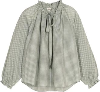 APOF Aina Bluse - Dames - Blouses - Groen - L - Katoen - Overhemden