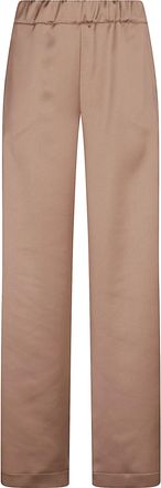 D.exterior Wide-Leg Palazzo Trousers In Luxe Satin